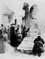 В Гостином дворе. Рисунок. 1891